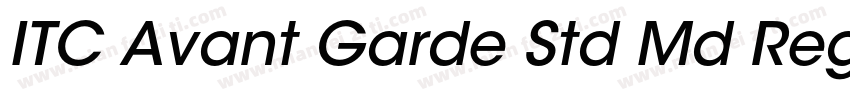 ITC Avant Garde Std Md Regular字体转换